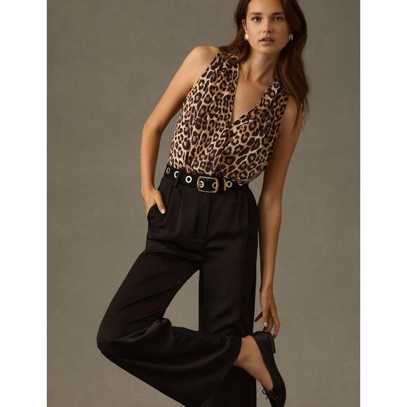 Good American Georgette Wrap Bodysuit Leopard Top | Sz 4, XL | NEW $129 - Picture 3 of 15